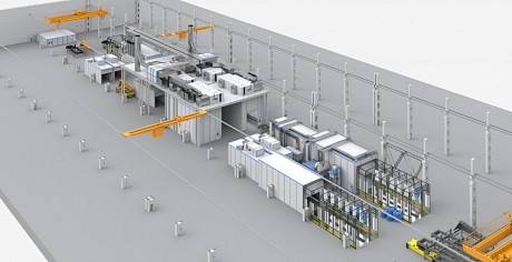 Автоматическая камера с роботами для покраски спецтехники